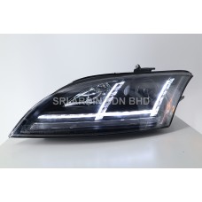 AUDI TT 06-09 Black Projector Head Lamp with Light Bar ( MK3 Style ) AUDI TT 06-09 Black Projector Head Lamp with Light Bar ( MK3 Style )